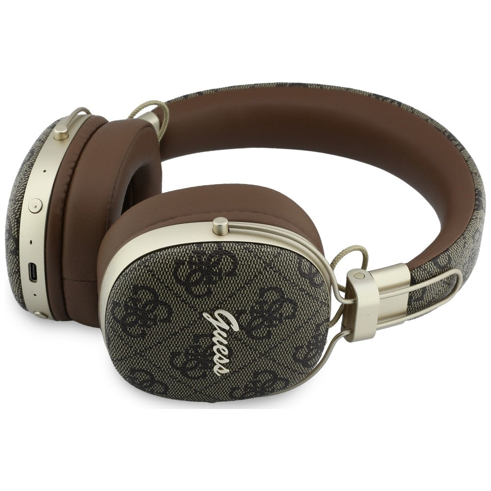 Handsfree Bluetooth Guess Metal 4G Script Logo, A2DP, Hnedá