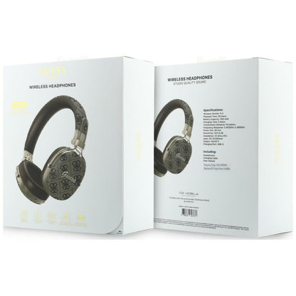 Handsfree Bluetooth Guess Metal 4G Script Logo, A2DP, Hnedá