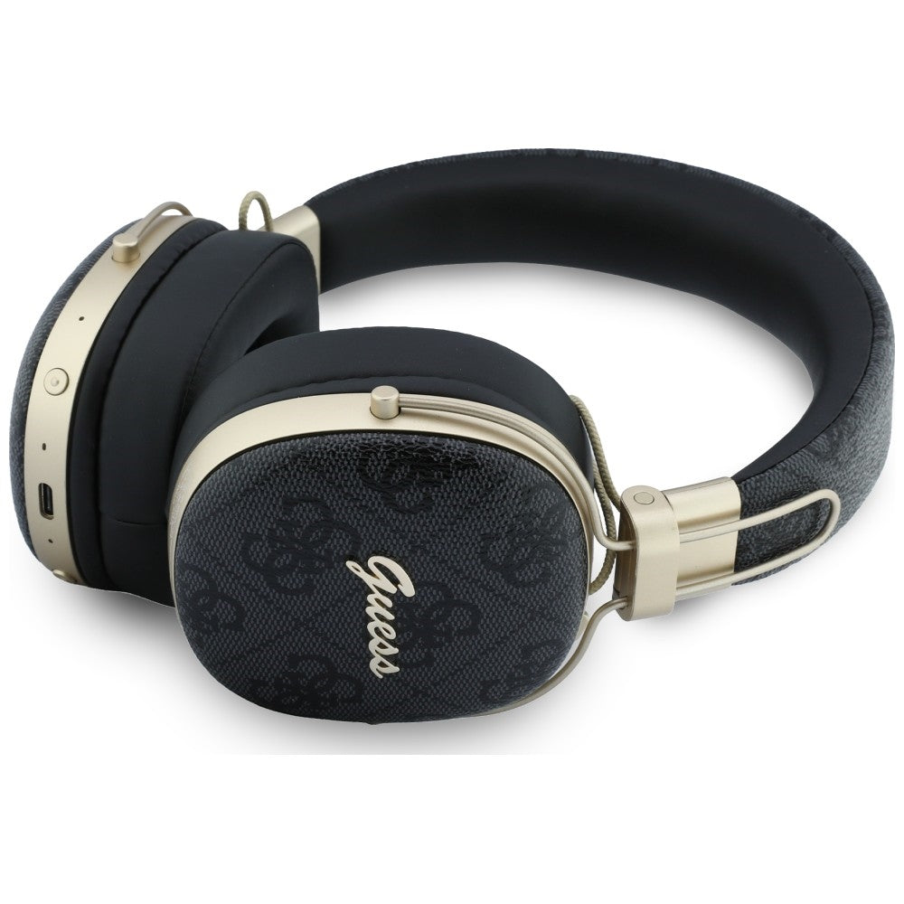 Handsfree Bluetooth Guess Metal 4G Script Logo, A2DP, Čierna