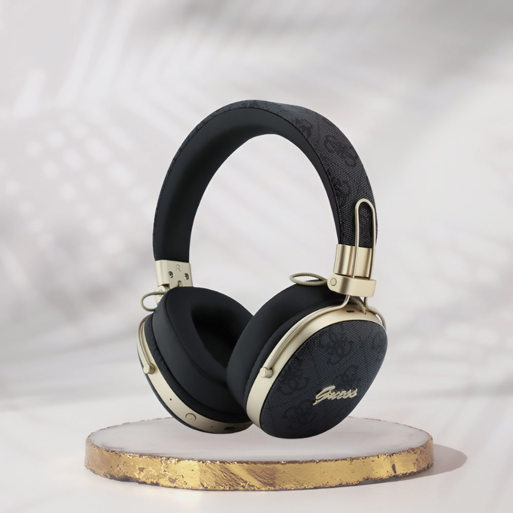 Handsfree Bluetooth Guess Metal 4G Script Logo, A2DP, Čierna