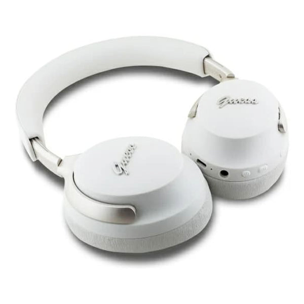 Handsfree Bluetooth Guess Metal Script Logo, A2DP, ANC, Bežová