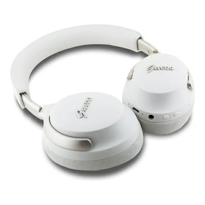 Handsfree Bluetooth Guess Metal Script Logo, A2DP, ANC, Bežová