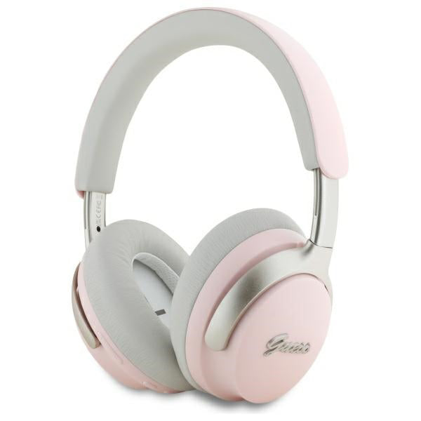 Handsfree Bluetooth Guess Metal Script Logo, A2DP, ANC, Ružová
