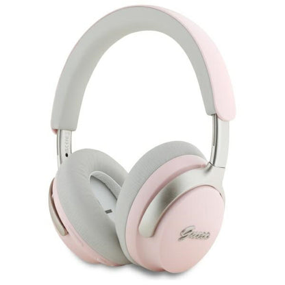 Handsfree Bluetooth Guess Metal Script Logo, A2DP, ANC, Ružová