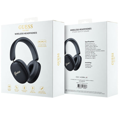Bluetooth handsfree Guess Metal Script Logo, A2DP, čierne