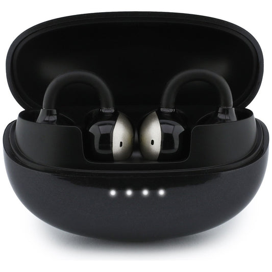Handsfree Bluetooth Guess Metalický povrch s elektrolytickými časťami Classic, TWS, čierna