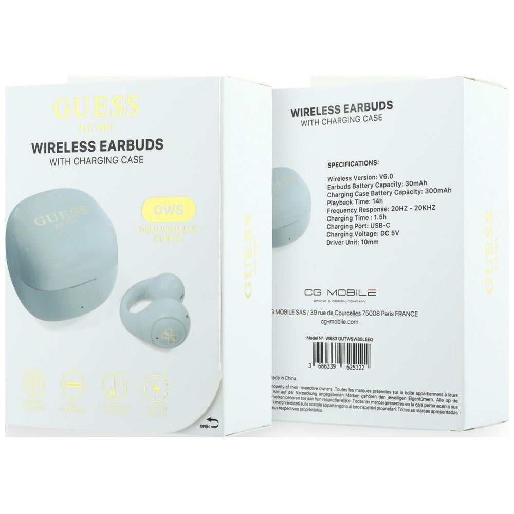 Handsfree Bluetooth Guess Mini Classic, TWS, Tyrkysová