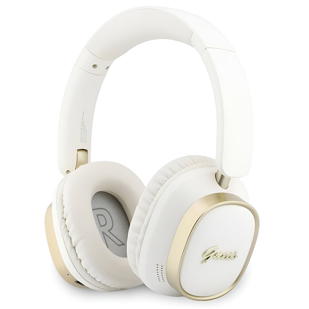 Handsfree Bluetooth Guess Rectangle Metal Script, A2DP, Biela