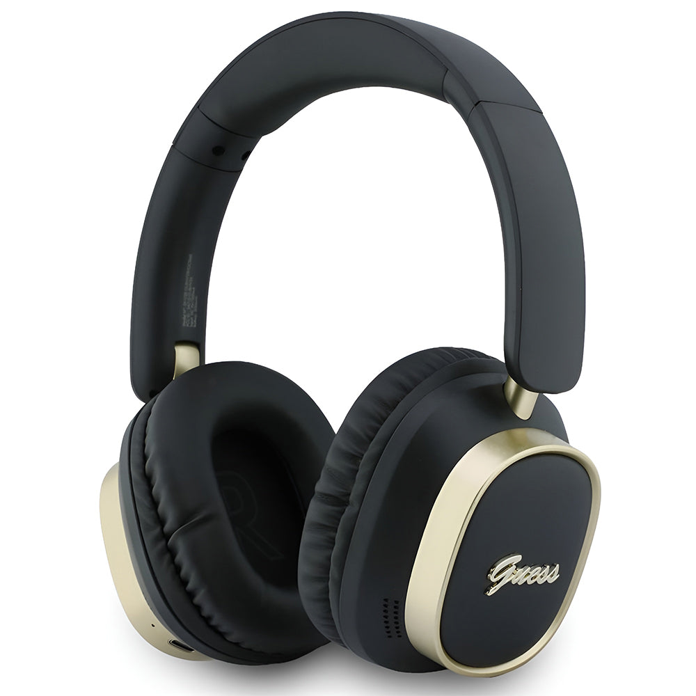 Handsfree Bluetooth Guess Rectangle Metal Script, A2DP, Čierna