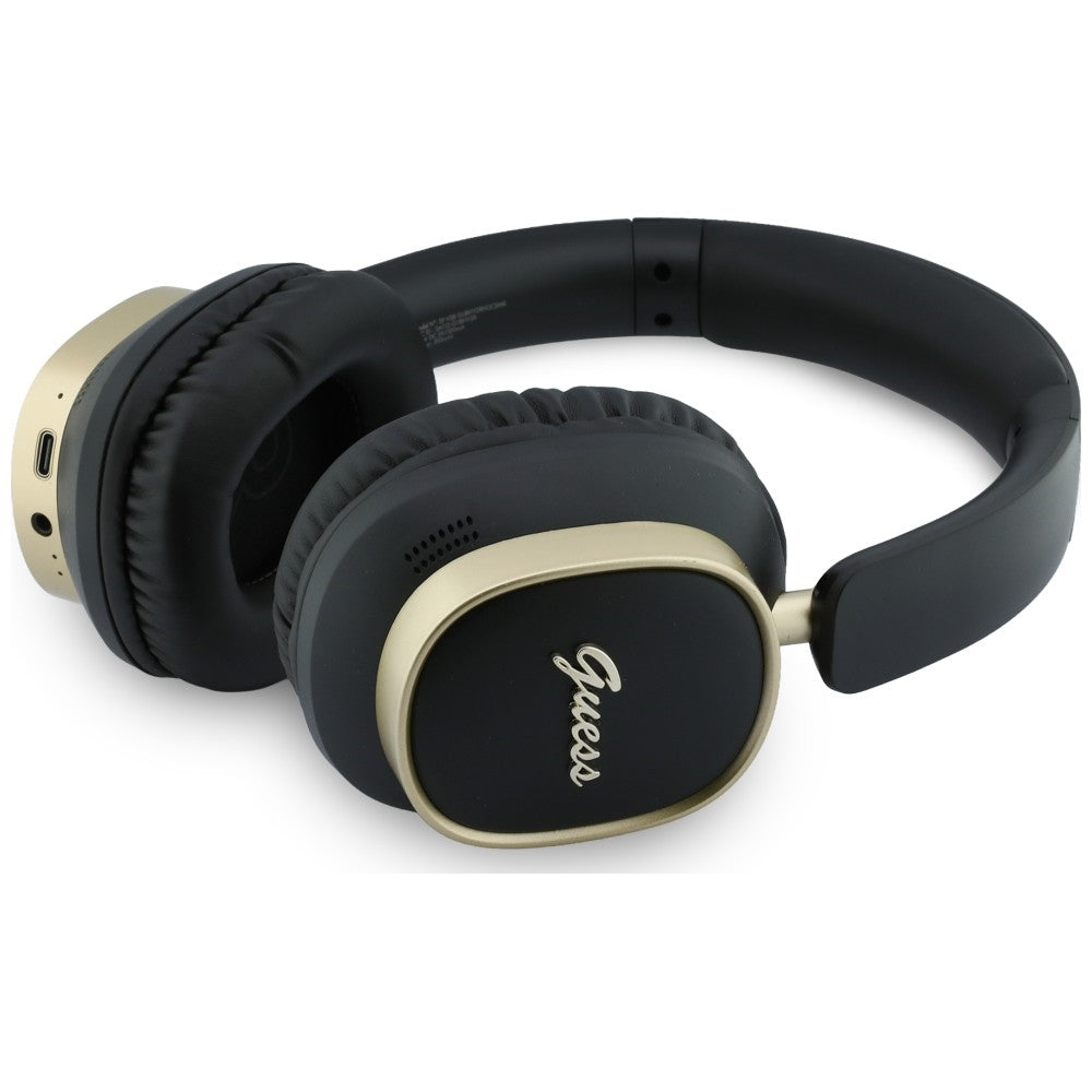Handsfree Bluetooth Guess Rectangle Metal Script, A2DP, Čierna