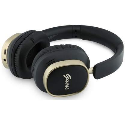 Handsfree Bluetooth Guess Rectangle Metal Script, A2DP, Čierna