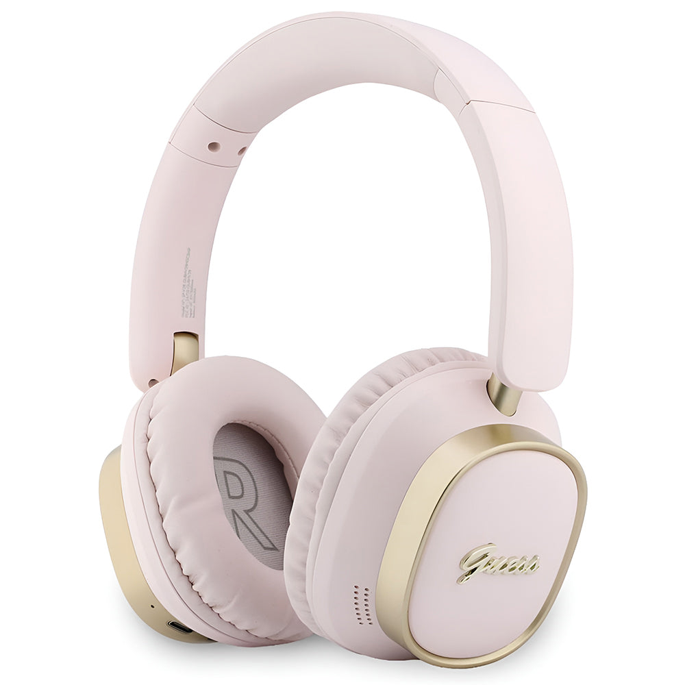 Handsfree Bluetooth Guess Rectangle Metal Script, A2DP, Ružová