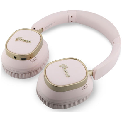 Handsfree Bluetooth Guess Rectangle Metal Script, A2DP, Ružová