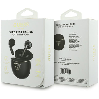 Handsfree Bluetooth Guess Script Print, TWS, Čierna