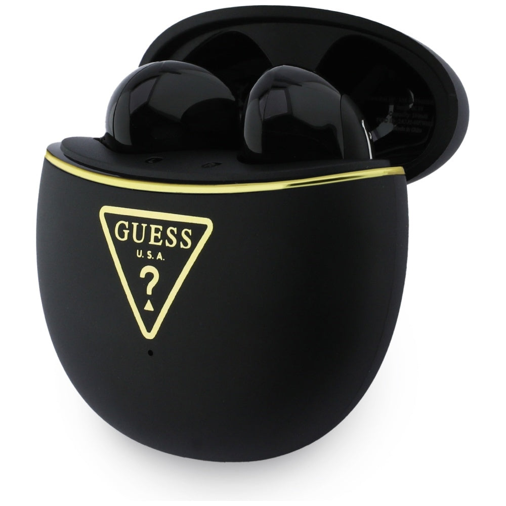 Handsfree Bluetooth Guess Script Print, TWS, Čierna