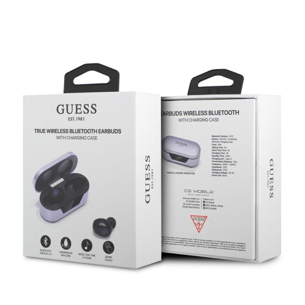 Handsfree Bluetooth Guess, TWS, Fialové