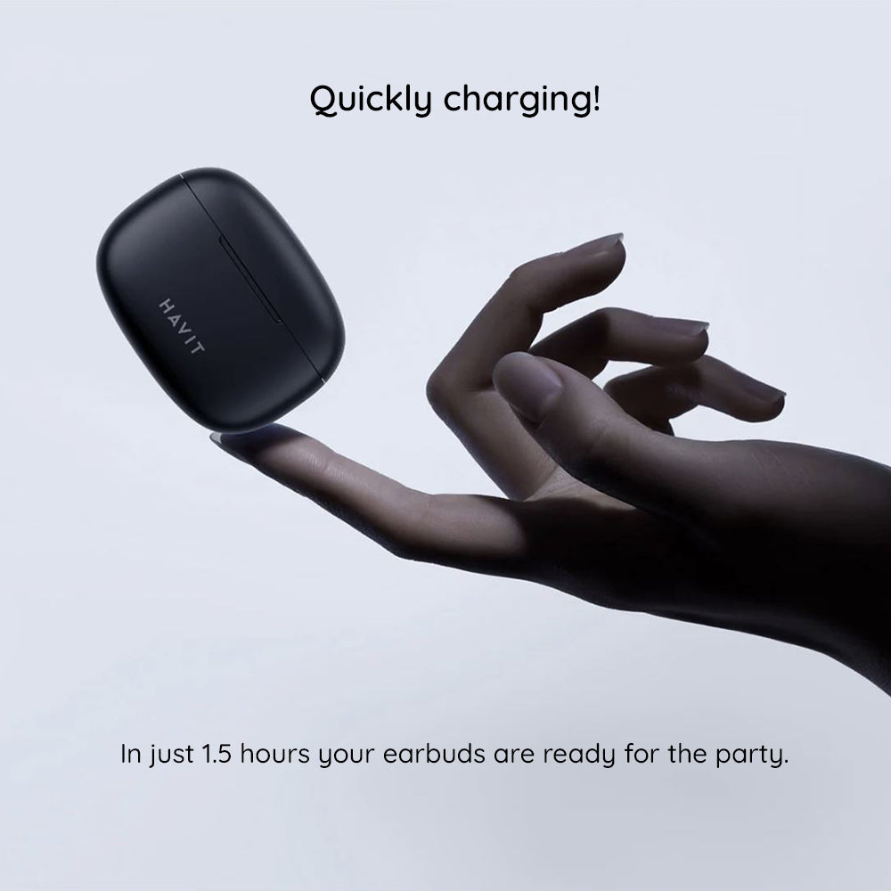 Handsfree Bluetooth HAVIT TW967 Pro, TWS, Čierna