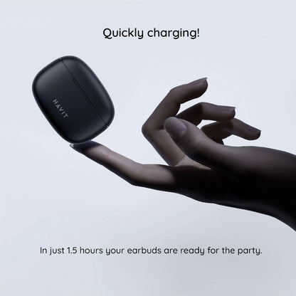 Handsfree Bluetooth HAVIT TW967 Pro, TWS, Čierna