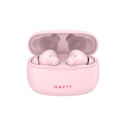 Handsfree Bluetooth HAVIT TW967 Pro, TWS, Ružové