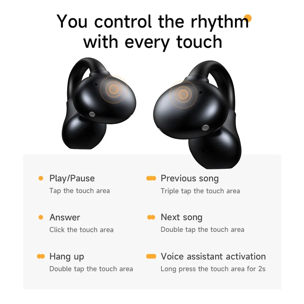 Handsfree Bluetooth HOCO EA8, TWS, Čierna