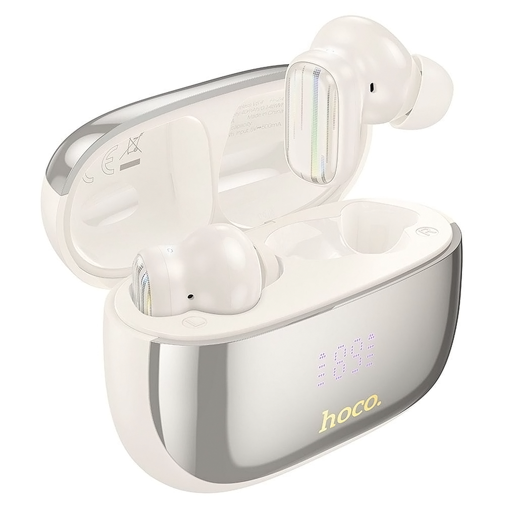Handsfree Bluetooth HOCO EQ20, TWS, ANC, MultiPoint, Biela