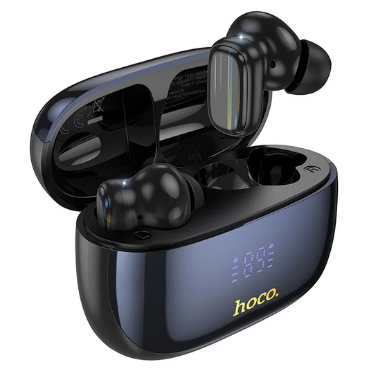 Handsfree Bluetooth HOCO EQ20, TWS, ANC, MultiPoint, Čierna
