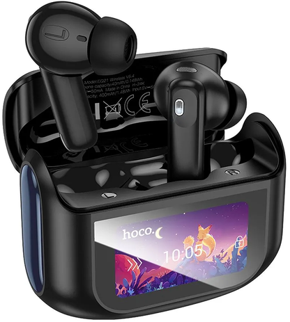 Handsfree Bluetooth HOCO EQ21, TWS, ANC, Čierna