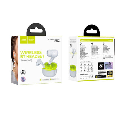 Handsfree Bluetooth HOCO EQ24, TWS, Sivá