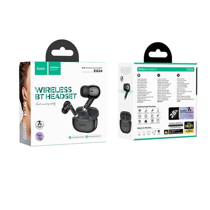 Handsfree Bluetooth HOCO EQ24, TWS, Čierna