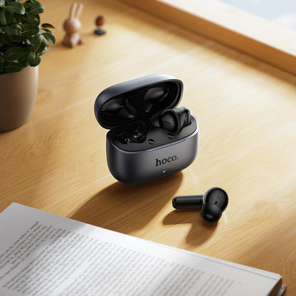 Bluetooth Handsfree HOCO EQ27 AI Translation, TWS, ANC, Gray