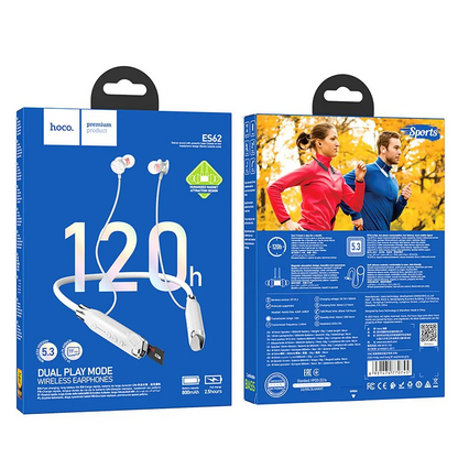 Handsfree Bluetooth HOCO ES62, A2DP, Sivá