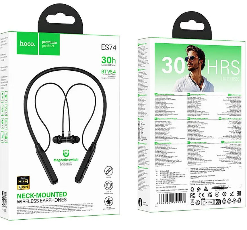 Handsfree Bluetooth HOCO ES74, A2DP, Čierna