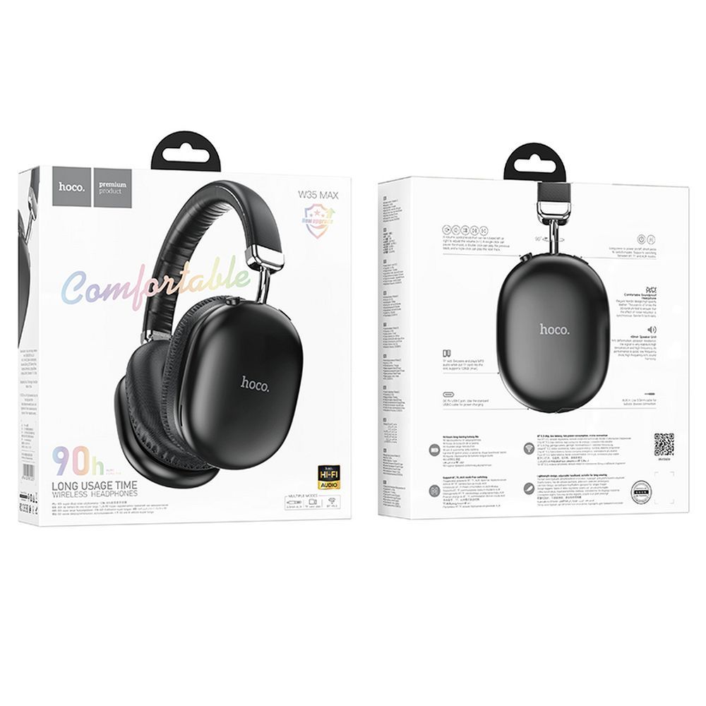 Handsfree Bluetooth HOCO W35 Max, A2DP, Čierna