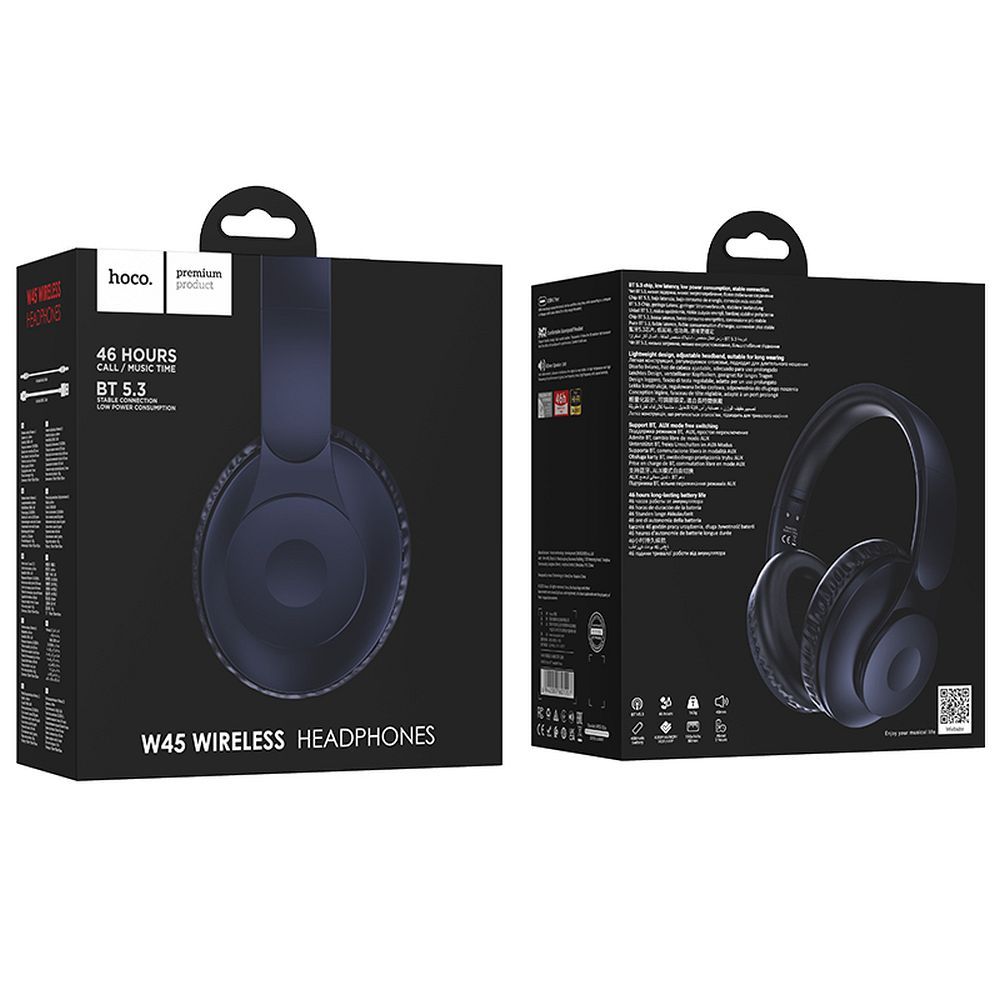 Handsfree Bluetooth HOCO W45, A2DP, Modrá