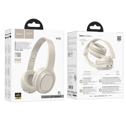 Handsfree Bluetooth HOCO W46, A2DP, Biela