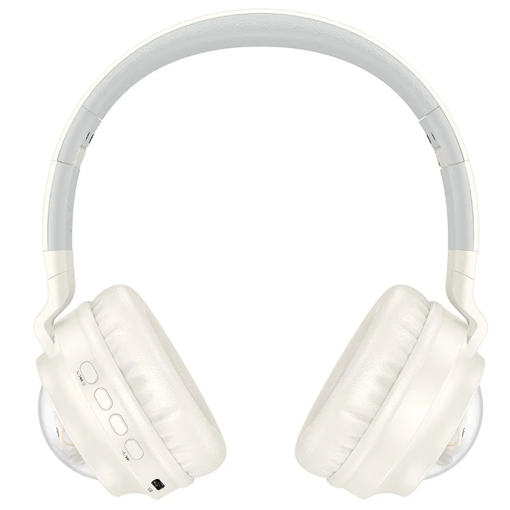 Handsfree Bluetooth HOCO W50 Kids Cute Cat, A2DP, Biela