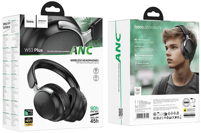Handsfree Bluetooth HOCO W53 Plus, A2DP, ANC, Čierna