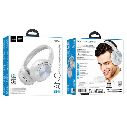 Handsfree Bluetooth HOCO W54, A2DP, ANC, Sivá