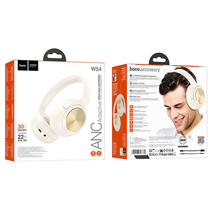 Handsfree Bluetooth HOCO W54, A2DP, ANC, Biela