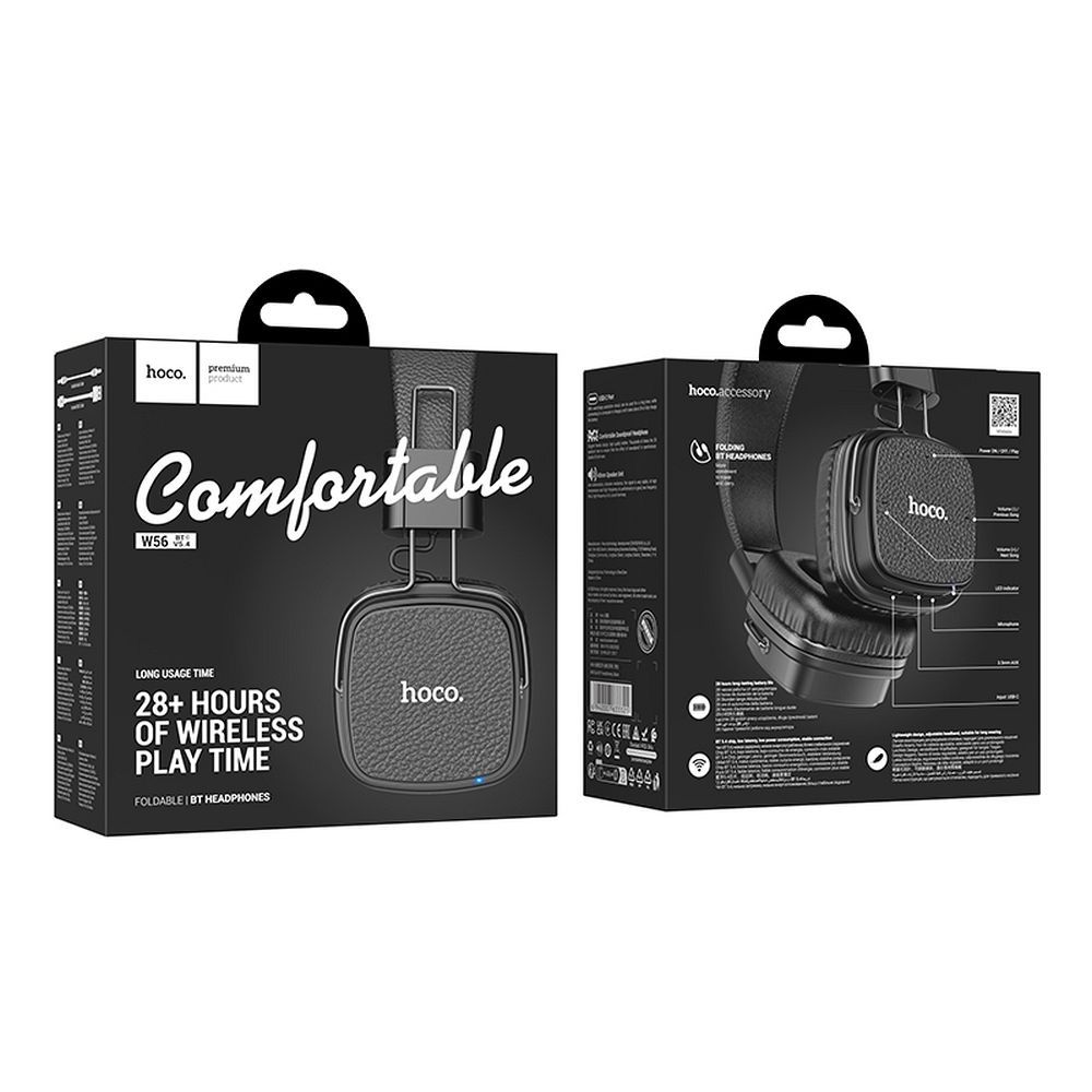 Handsfree Bluetooth HOCO W56, A2DP, Čierna
