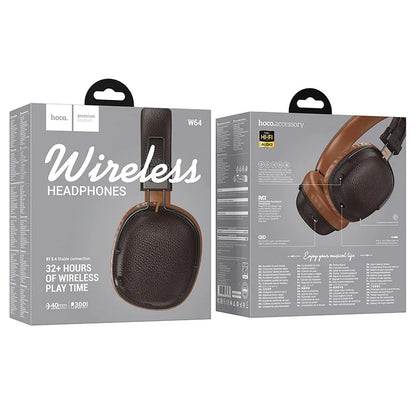Handsfree Bluetooth HOCO W64, A2DP, Hnedá