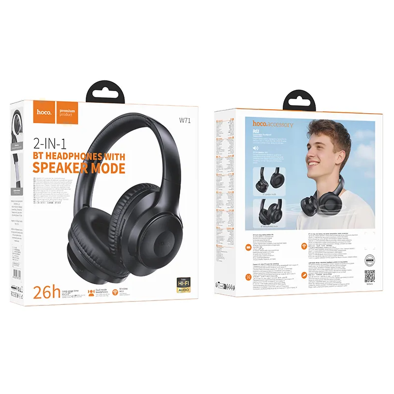 Handsfree Bluetooth HOCO W71, A2DP, Čierna