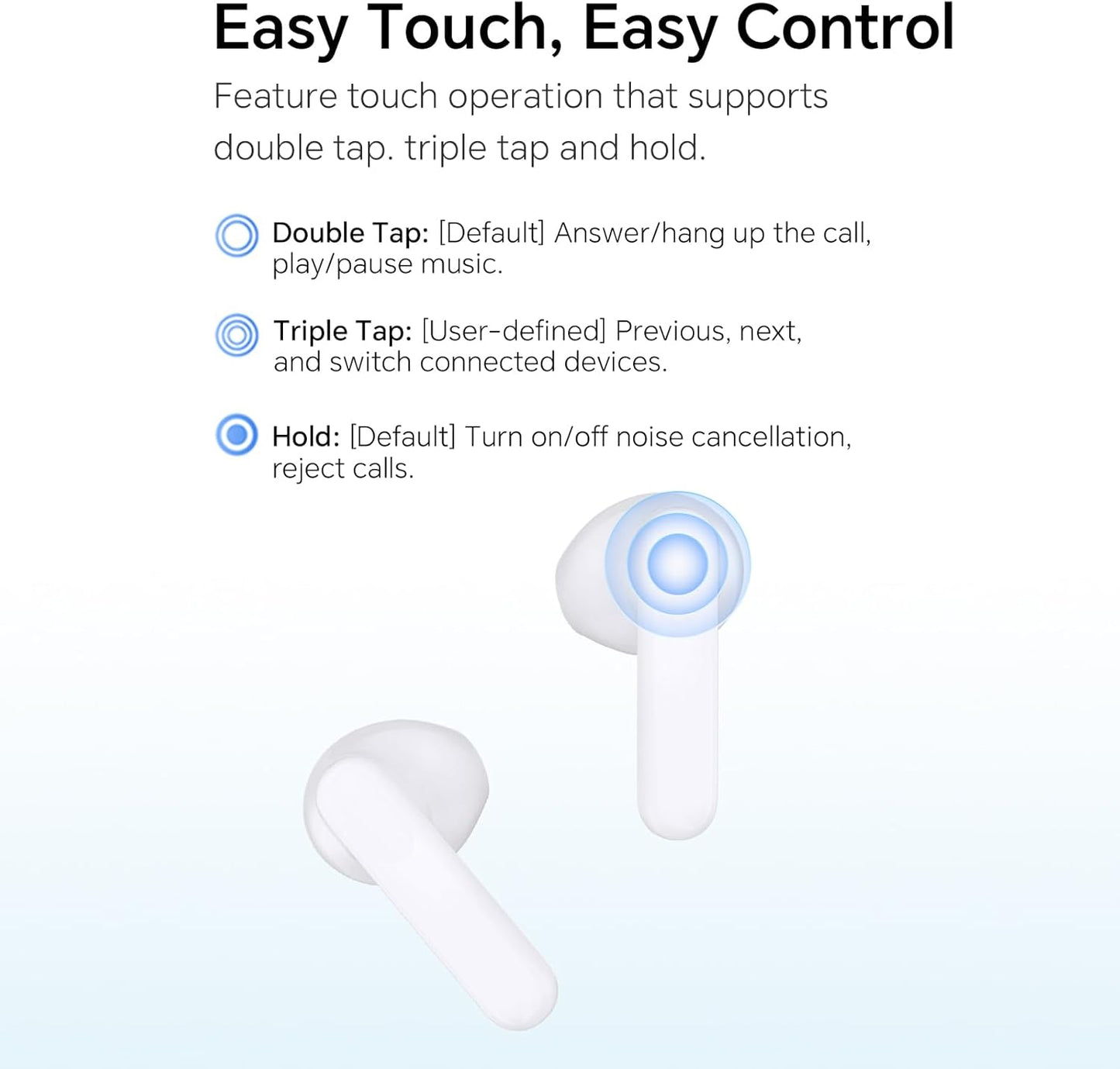 Handsfree Bluetooth Honor Choice X7e, TWS, ANC, Biela 5504ABHF