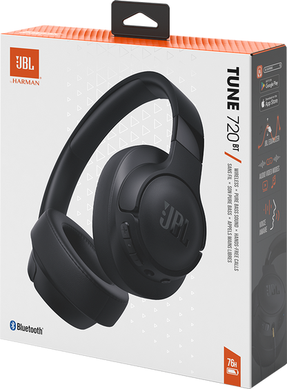 Handsfree Bluetooth JBL Tune 720BT, MultiPoint, A2DP, čierne JBLT720BTBLK