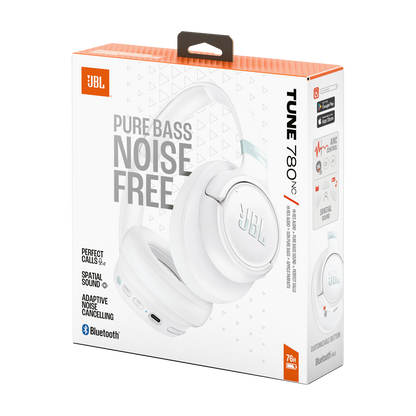 Handsfree Bluetooth JBL Tune 780NC, MultiPoint, A2DP, ANC, Biela JBLT780NCWHT