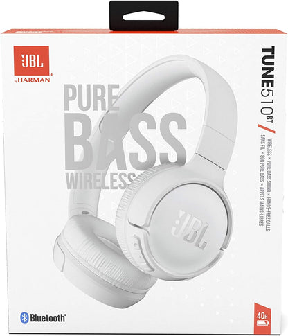 Handsfree Bluetooth JBL Tune 510BT, MultiPoint, A2DP, biele JBLT510BTWWHTEU