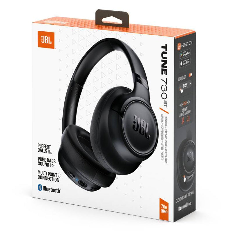 Handsfree Bluetooth JBL Tune 730BT, MultiPoint, A2DP, Čierna JBLT730BTBLK