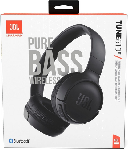 Handsfree Bluetooth JBL Tune 510BT, MultiPoint, A2DP, Čierna JBLT510BTBLK