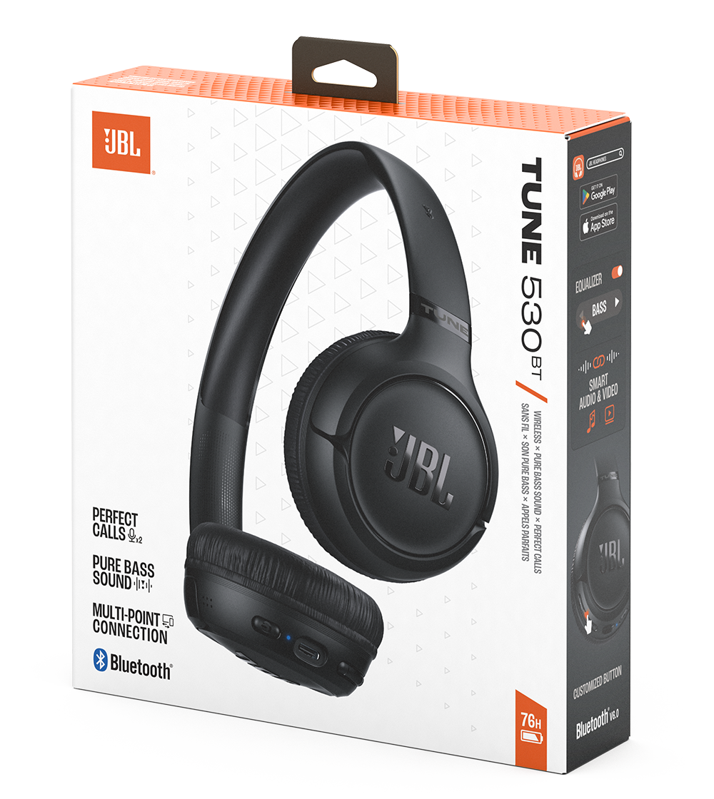 Handsfree Bluetooth JBL Tune 530BT, MultiPoint, A2DP, Čierna