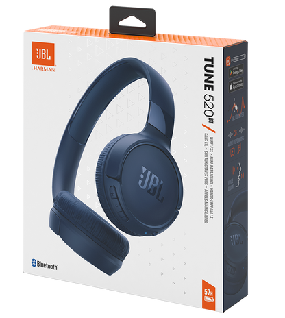 Handsfree Bluetooth JBL Tune 520BT, MultiPoint, A2DP, modré JBLT520BTBLU